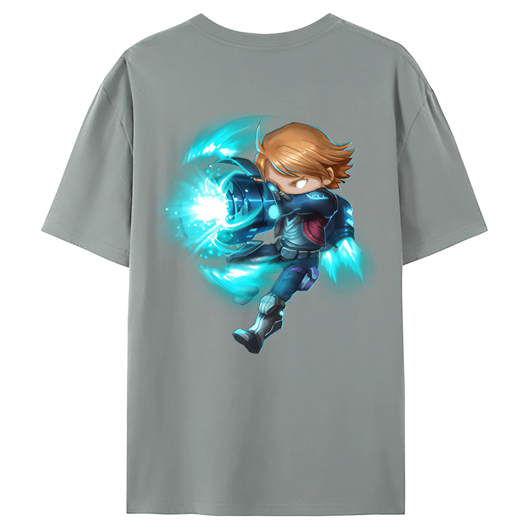（画像用） リーグ・オブ・レジェンド League of Legends LOL 綿100％ メンズ半袖Tシャツ（バックプリント） 通気性